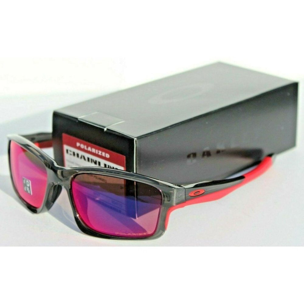 OAKLEY Chainlink POLARIZED Sunglasses Grey Smoke